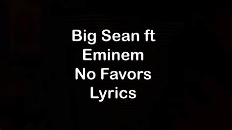 lyrics no favors|eminem no favors lyrics.